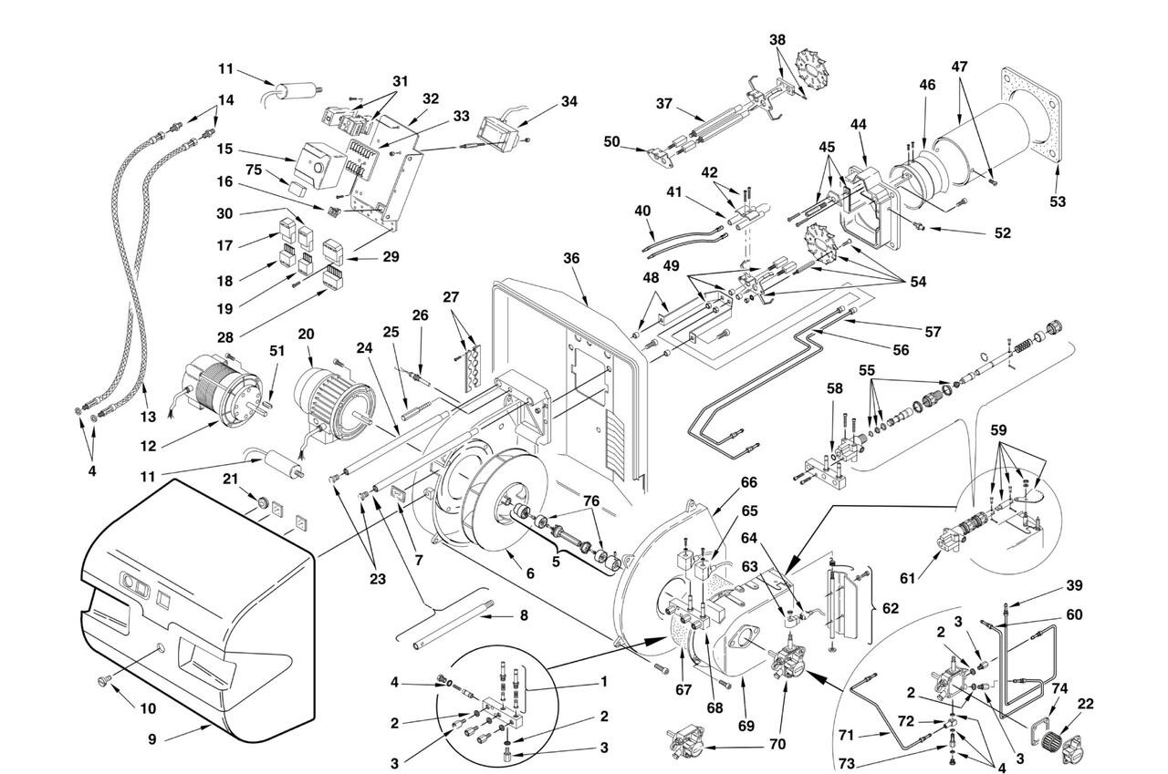 Riello RL 28 (lang) – type 652 T1 – COD. 3473233